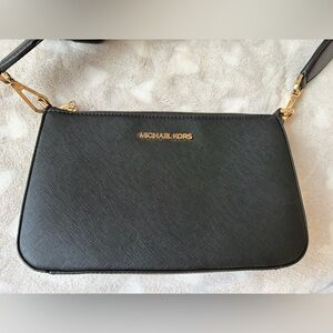 Michael Kors Black and Gold Crossbody Bag